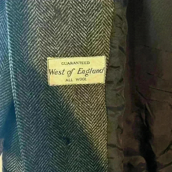 Vintage Dunn & Co Great Britain Gray 100% Wool Coat - Picture 4 of 8